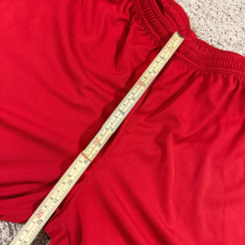 Adidas Soccer Shorts Mens Size Medium Red Excellent Aeroready H61735 AZB011